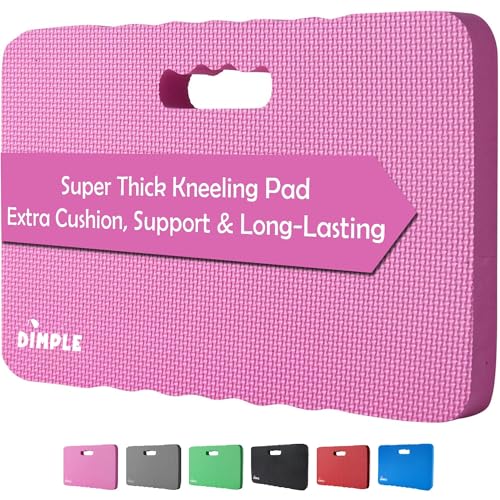 Dimple Kneeling Pad, High Density Thick Foam Comfort Kneeling Mats | for Gardening, Yoga Exercise, Garden Cushions, Knee Pads, Pink - color: Pink, size: Single