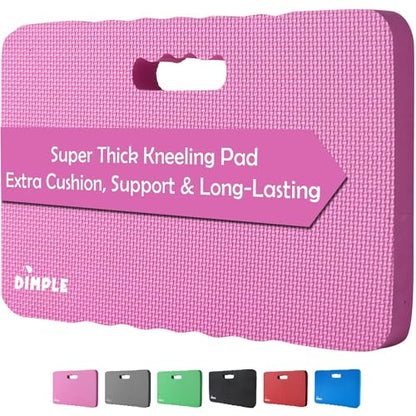 Dimple Kneeling Pad, High Density Thick Foam Comfort Kneeling Mats - color: Pink, size: Single