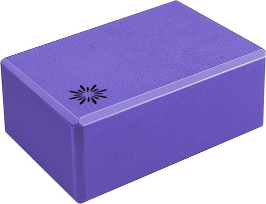 Bulk 4in Foam Yoga Blocks, 10 Pack | Workout Block for Stretching, Pilates, and Workout, Firm and Supportive Exercise Blocks for Home, Schools, and Studios - color: Purple