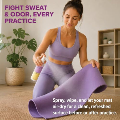 MOXE Yoga Mat Cleaner Spray, Lavender & Chamomile Essential Oil, 4oz - size: 4 Fl Oz (Pack of 1)