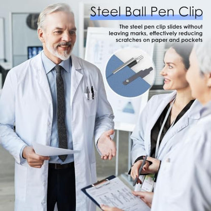 Gel Pens, 6pcs 0.5mm Black Ink Fine Point Pens, Cute Office School Supplies | Quick Dry Smooth Writing Pens For Journaling Note Taking, Anniversary Birthday Gifts for Men Women, Nurse Aesthetic Pen - color: Multicolor & 6 Black Gray White