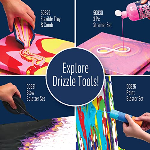FolkArt Drizzle Combing Squeeze Bottle Set, Durable Tools for DIY Paint Pouring Arts and Crafts Projects, 50825 - style: Combing Squeeze Bottle Set