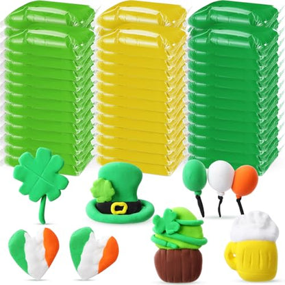 VioraWhite 72 Pcs 38oz Air Dry Clay Bulk Modeling Clay,Green and Yellow | Ultra Lightweight Foam Modeling Clay for Kids Adults, DIY Gifts Party Arts Crafts, School Project Supplies - color: Green and Yellow