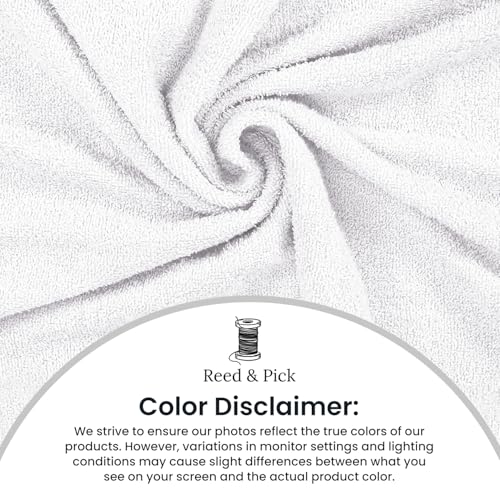 Reed&Pick 24 Pack White Hand Towels 100% Cotton Spa Towels 16x26 inches Highly Absorbable Facial, Gym, Hair and Face Towels in Bulk - color: White, size: 16x27 Pack of 24