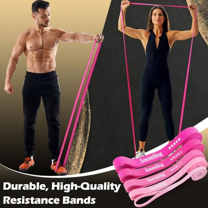 Seenelling 5 Level Resistance Bands - color: Rose Pink