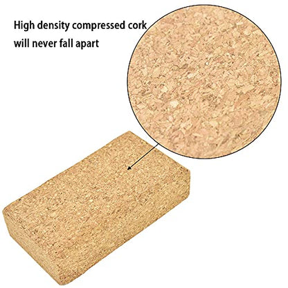 Cork Sanding Blocks 4-1/4"x 2-3/8" x 1-3/16" Hand Sanding Tool for sandpaper - 3pcs