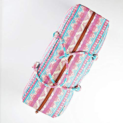 #DoYourYoga Full-Zip Extra Large Yoga Mat Tote Bag with Multi-Functional Storage Pockets for Sports Gym Pilates »Ghanpati« - color: PinkStyle