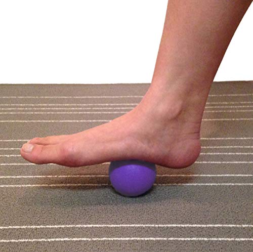 Kieba Massage Lacrosse Balls for Myofascial Release, Trigger Point Therapy, Muscle Knots, and Yoga Therapy. Set of 2 Firm Balls (Pink and Purple) - color: Pink and Purple