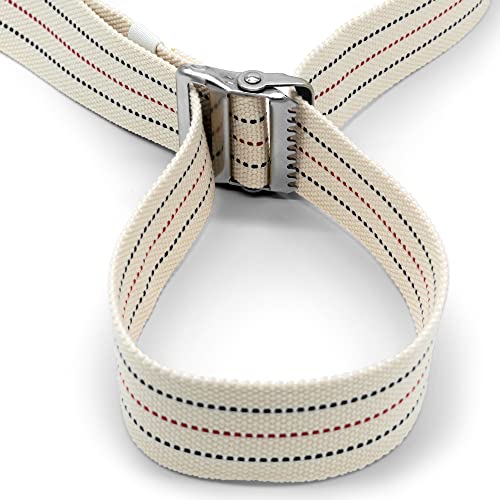 LiftAid Transfer and Gait Belt 60 Inch with Metal Buckle and Loop - Walking, Standing and Transfer Assist Aid for Seniors, Elderly Patients, Caregiver, Nurse, Therapist (Beige) - color: Beige