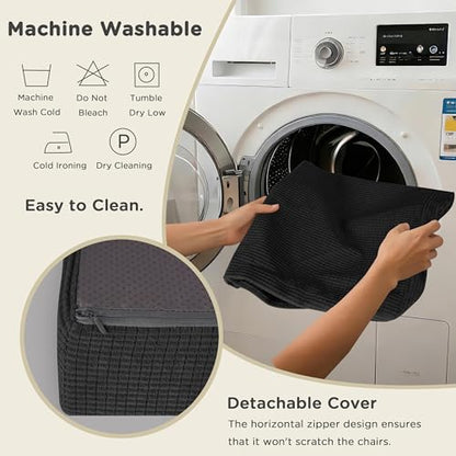 AddGrace High Density Recliner Cushion for Elderly 20x20in Black - color: Black