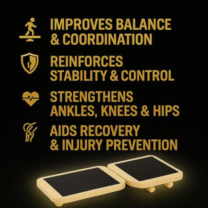 ANKR Ankle Balance Board | Stability Trainer for Ankle Strength, Mobility & Sprain Recovery | Non-Slip Wobble Board for Plantar Fasciitis Relief, Physical Therapy & Injury Prevention