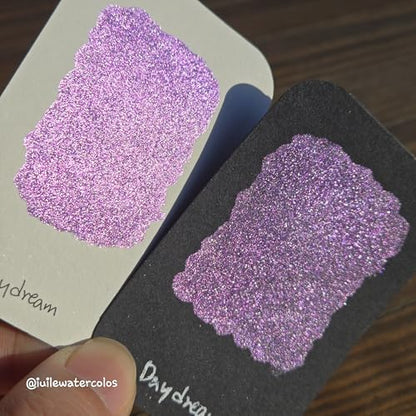 IUILE Handmade Watercolor Paints - Holiday Gift 2024 Dot Card (6 colors). Metallic, Shiny, Shimmer - color: Holiday Gift 2024 Dot