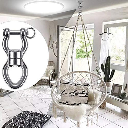 SELEWARE Heavy Duty Bearing Swing Swivel, 360° Rotation Hanging Accessory - color: Swivel - Style D Only, 2 Pack
