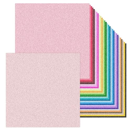 12 x 12 Inch Double Side Glitter Cardstock Paper 100LB Heavy weight No Shred Glitter Colored Card Stock for Card Making 30 Colors - size: 12x12 INCH