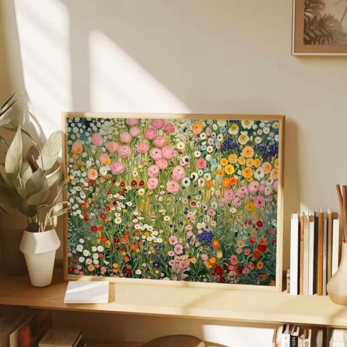 Paint By Numbers Kit For Adults Beginner,Colorful Floral Paint 16 x 20 inch | floral paint by numbers adults paint by numbers kit for adults beginner floral kit - color: GM28