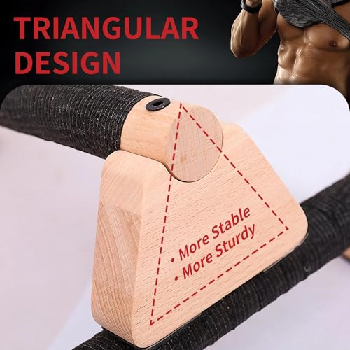Wooden Parallettes Bars – Pair of 20CM Solid Wood Push Up Bars for Calisthenics, Handstand Training & Strength Workouts, Non-Slip Base Handstand Blocks & Pushup Handles for Home Gym Fitness