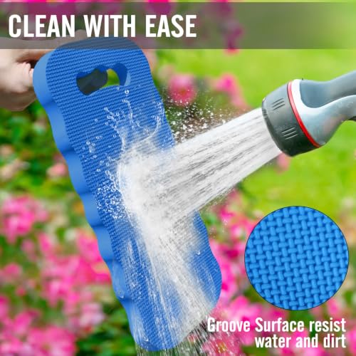 Altdorff Thick Kneeling Pad 2 Pack, Waterproof, Comfortable Garden Kneeling Pads Stain Resistant, Multi-Functional Kneeler Pad for Gardening, Baby Bath, Yoga, Praying and Exercise (Blue) - color: Blue