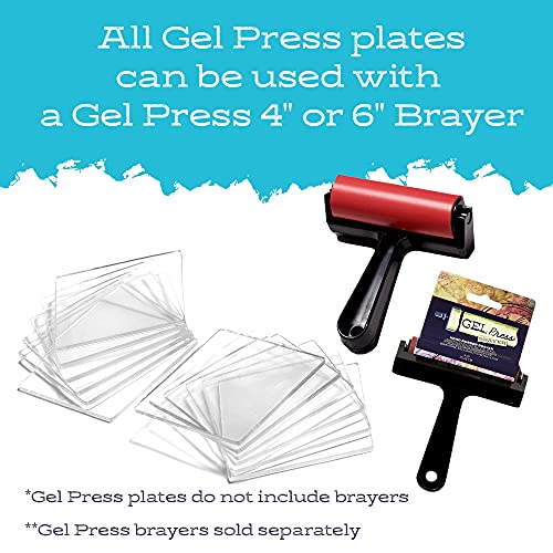 Gel Press Monoprinting Gelli Plate - (Size: 6" X 6") - 10800-12PACK | 12-Piece, Class Pack Value Pack for Arts & Crafts - size: 6"x 6"