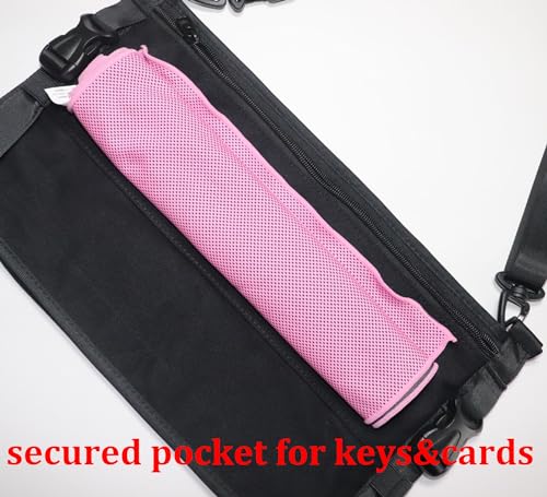 Yoga Mat Carrier Strap Shoulder Bag with Large Compartment Zipper Pocket
