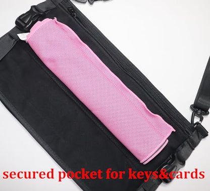 Yoga Mat Carrier Strap Shoulder Bag with Large Compartment Zipper Pocket