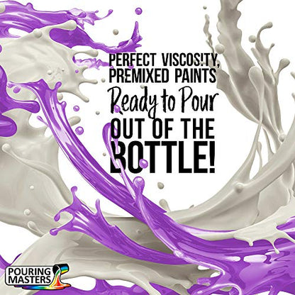 Pouring Masters Neon Jazzberry Ready to Pour Acrylic Pouring Paint - Premium 8-Ounce Pre-Mixed Fluid Acrylic Paint - Fluid Art Supplies for Canvas, Wood, Paper, Tile & Rocks | Premium, Pre-Mixed Fluid Acrylic Paint - Fluid Art Supplies for Canvas, Wood, P