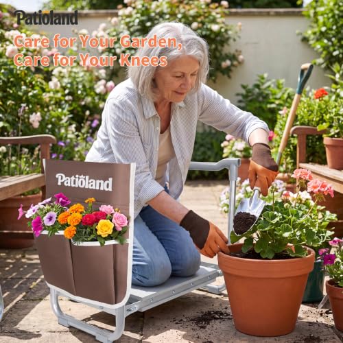 Garden Kneeler and Seat Heavy Duty, Kneeling Bench for Gardening - color: Gray-modle C