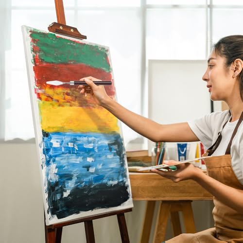 Palette Knife, Stainless Steel Painting Knife with Wood Handle, Metal Artist Knife for Oil, Canvas, Acrylic Painting, Flexible Spatula Pallet Knife for Color Mixing,Spreading 02 - color: Palette Knife 02