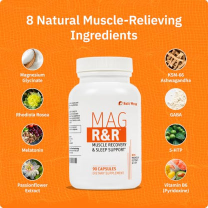 SaltWrap Mag R&R Nighttime Muscle Cramp Relief, 90 Caps