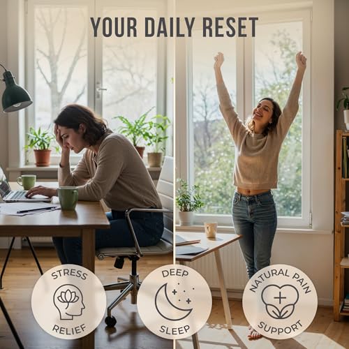 Acupressure Mat and Pillow Set with Mini Pad – Full Body Pain Relief | Mini pad targets hard-to-reach areas like feet, hands and neck for precise pressure relief - color: Natural Linen