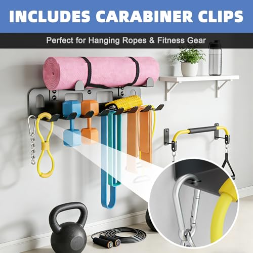 Multi-Purpose Gym Equipment Storage Rack for Resistance Bands