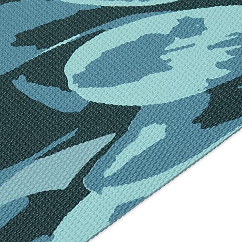 Gaiam Yoga Mat Classic Print, 4mm Non-Slip Mat - color: Vibrant Flourish