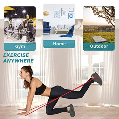 Alllvocles Resistance Band, Pull Up Bands, Pull Up Assistance Bands, Workout Bands, Exercise Bands, Resistance Bands Set for Legs, Working Out, Muscle Training, Physical Therapy, Shape Body, Men Women - color: 0.9-2.1in