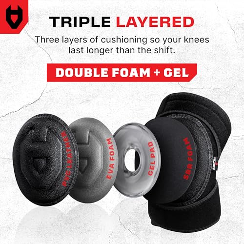 NoCry Gel Knee Pads for Men and Women with Soft Foam Cushion — Waterproof Anti-Slip Cap and Easy to Use, Adjustable Non-Slip Straps — Durable, Lightweight Design — Perfect for Gardening Work - style: Gel & Foam