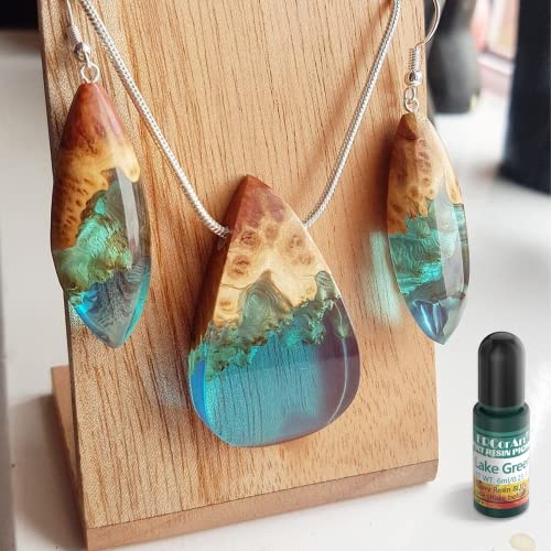 Epoxy Resin Pigment - 30 Colors Transparent UV Resina Dye, Highly Concentrated Epoxy Resin Colorant for Jewelry Making Kit, DIY Crafts - 0.25 oz