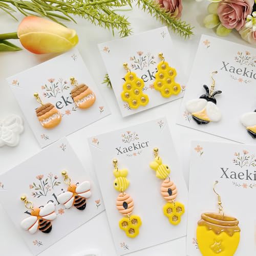 Bee Theme Polymer Clay Cutters Set – Molds, Clay Cutters for Polymer Clay, Clay Earring Tools - color: J color