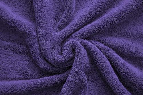 American Veteran Towel, Hand Towels for Bathroom Set of 4, 100% Cotton Turkish Hand Towel Sets, Soft Hand Face Towels, Purple Hand Towels - color: Purple, size: 16x28