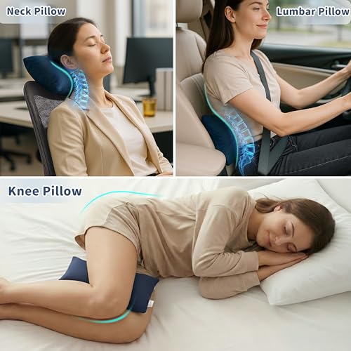 Pro Goleem Small Pillow, 11"x7"x2.5"(Navy Blue) - color: Navy Blue