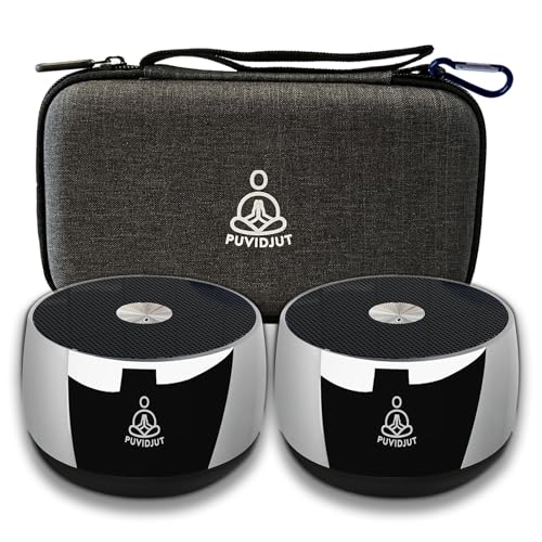 Sound Frequency Instruments, Meditation Tone TWS Machine- Solfeggio Bath Device for Yoga, Mindfulness, Singing Therapy System of Chakra Relaxation and Stress 5 Tones, 3 Timer Modes - color: Black