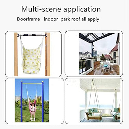 Tree Swing Strap Hanging Kit, 2 Pcs Short Straps, 9.84 inches | Hammock Straps, 2 Pcs Heavy Duty Hook Clasps, For Swing Hammocks Yoga Seat Sandbags, Gym Equipment Pulley System - color: 25cm straps with hook clasps