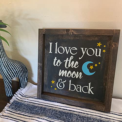 16 Piece Inspirational Word Stencil Set - Stencils for Painting on Wood, Canvas - Quotes Include Dream, Faith Hope Love - Stencils for Crafts Reusable for Signs and Fabric - size: 8 Inch Inspirational
