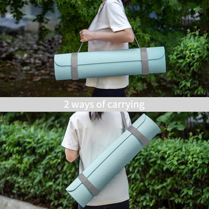 Trilancer Yoga Mat Strap with Hook and Loop Closure - Mat Not Included - color: Grey