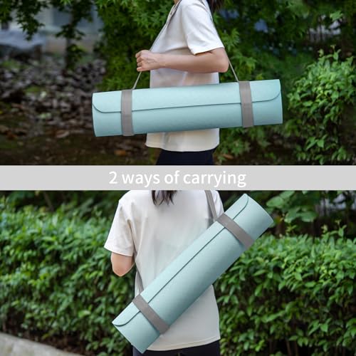 Trilancer Yoga Mat Strap with Hook and Loop Closure - Mat Not Included - color: Grey