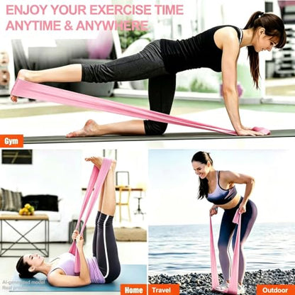 Resistance Bands for Working Out, Physical Therapy, Yoga & Pilates - color: Pink