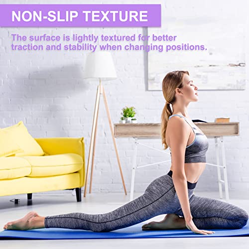Funtery 3 mm Thin Yoga Mats Bulk, 68 x 24 in - color: Multicolored
