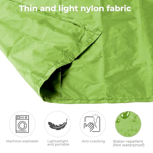 Pocket Picnic Blanket, Small Picnic Blanket 43x27" 1.27oz Green 1 Person - color: Green (Black Pack), size: 43x27″