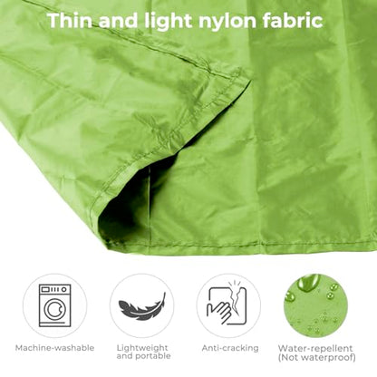 Pocket Picnic Blanket, Small Picnic Blanket 43x27" 1.27oz Green 1 Person - color: Green (Black Pack), size: 43x27″