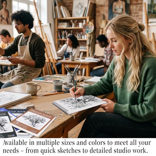 18 Pack Sketch Books Bulk 5.5x8.5 Inch Top Spiral Bound Sketch Pad 720 Total Sheets 6-Color Small Sketchbook 68lb/100gsm Acid-Free Drawing Paper for Students Beginners Travel Classroom Art Supplies - size: 5.5 x 8.5 in