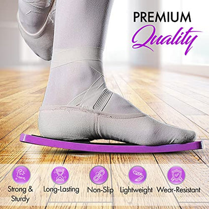 Zenmarkt Turning Board for Dancers, Cheerleaders, Gymnasts, Ice Skaters - color: Purple