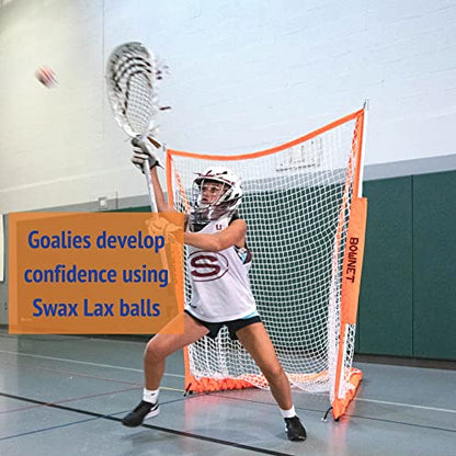 SWAX LAX Lacrosse Training Ball - Indoor Outdoor Practice Less Bounce & Rebounds - color: Graffiti
