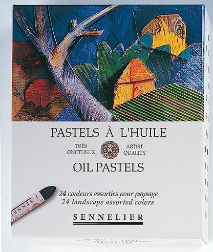 SENNELIER Oil French Pastel for Professional Artists, Landscape Set of 24
